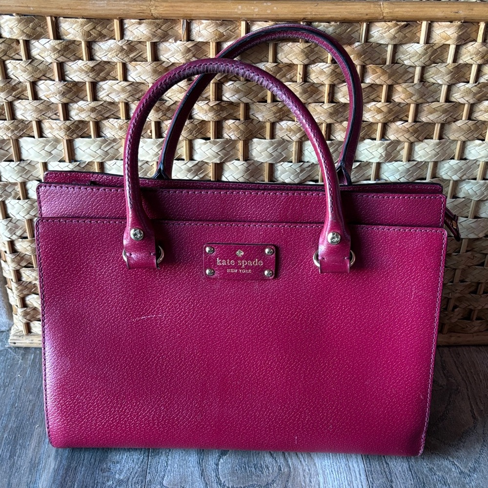 Kate Spade Durham Wellesley Red Plum bag